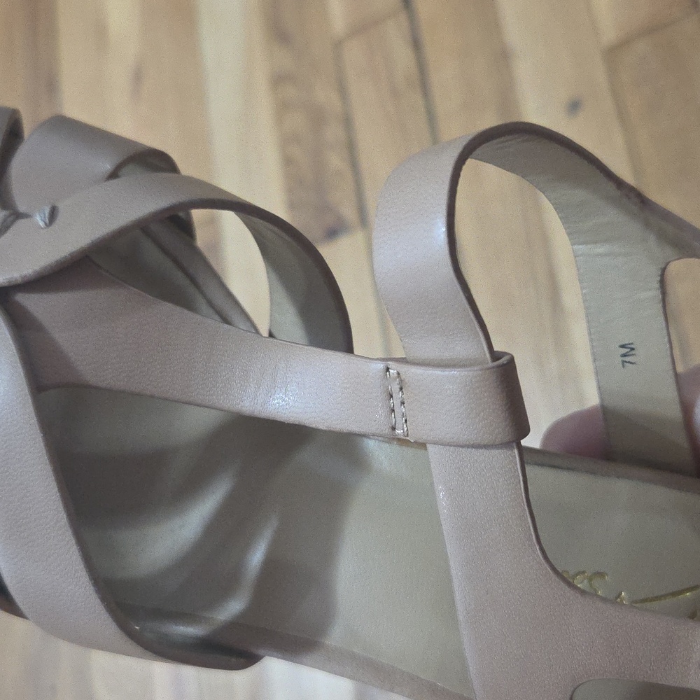 Thalia Sodi Beige Strappy Heels - Picture 10 of 10